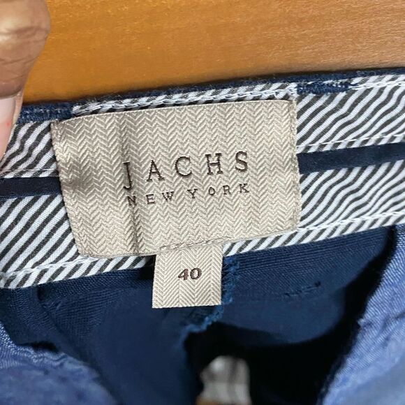 Jachs New York Men's Navy Flat Front Classic Fit Shorts - Picture 5 of 7